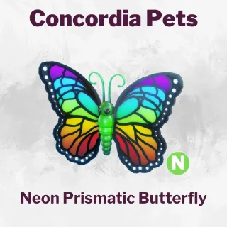 Neon Prismatic Butterfly