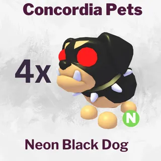 Neon Black Dog