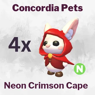 Neon Crimson Cape