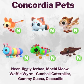 Neon Jiggly Jerboa, Mochi Meow, waff