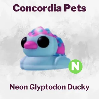 Neon Glyptodon Ducky