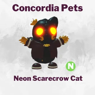 Neon Scarecrow Cat