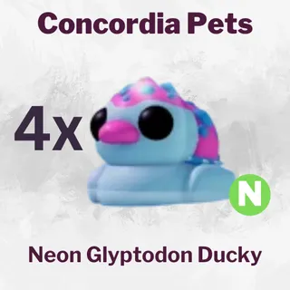 Neon Glyptodon Ducky