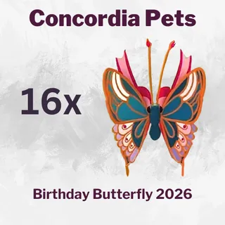 2026 Birthday Butterfly  x16