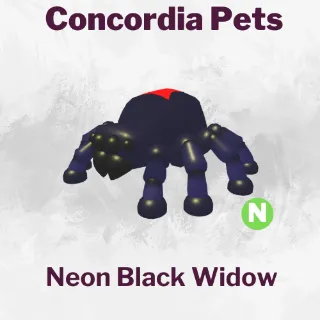 Neon Black Widow