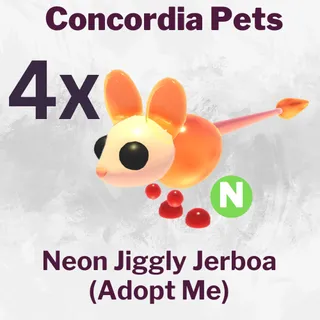 Jiggly Jerboa Neon x4