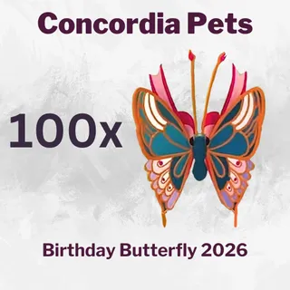 2026 Birthday Butterfly  x100