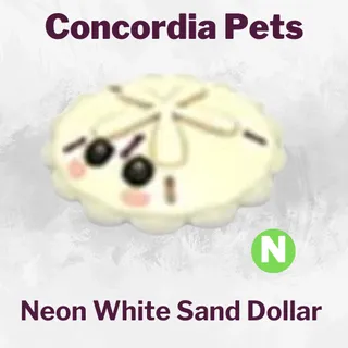 Neon White Sand Dollar