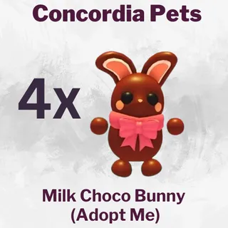 Milk Choco Bunny x4