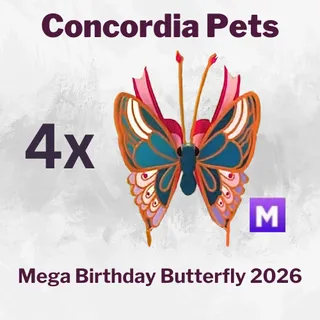 Mega 2026 Birthday Butterfly