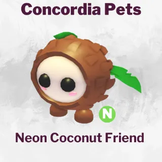 Neon Coconut Friend