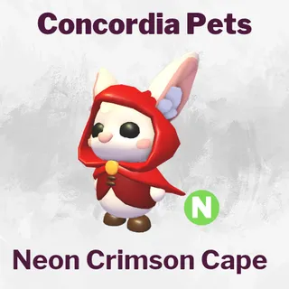 Neon Crimson Cape
