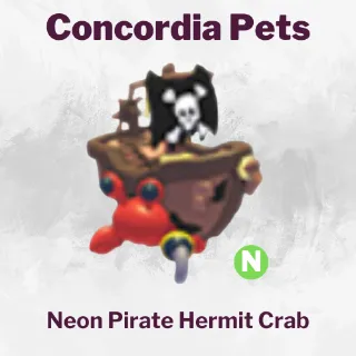 Neon Pirate Hermit Crab