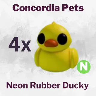 Neon Rubber Ducky