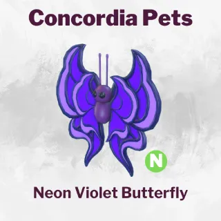 Neon Violet Butterfly