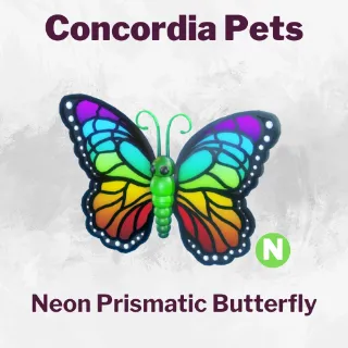 Neon Prismatic Butterfly