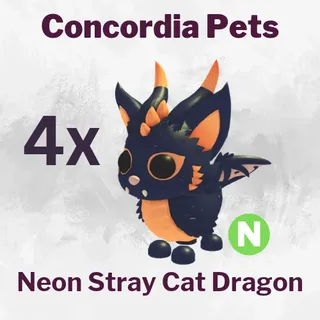Neon Stray Cat Dragon 4x