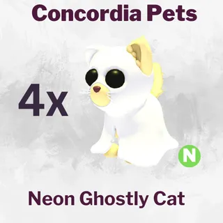 Neon Ghostly Cat