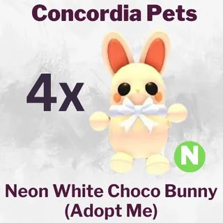 Neon White Choccybunny x4