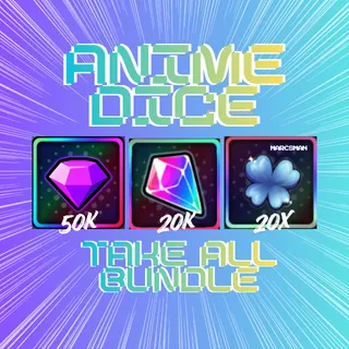 50K GEMS + 20K TRAIT REROLL + 20 JACKPOT SPIN | ANIME DICE