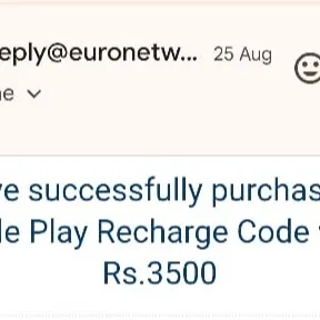 Google play recharge code 