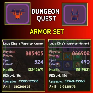 DUNGEON QUEST - LAVA KING'S SET