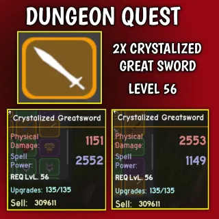 DUNGEON QUEST - CRYSTALIZED SWORD