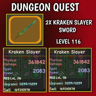 DUNGEON QUEST -KRAKEN SLAYER SWORD