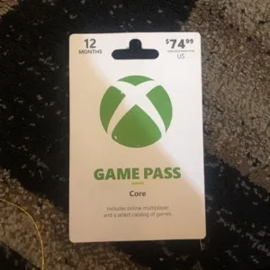 Xbox Game Pass core 12 months 