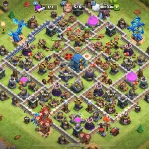 Clash of Clans Account / 95% Max TH12 / Hero Skins / BK55 / AQ65 / GW40