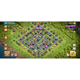 Clash of Clans Account / Near Max TH13 / Great Troops Base and Heroes / CHEAP