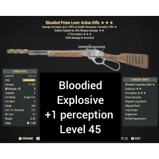 BLOODIED EXPLOSIVE LEVER ACTION