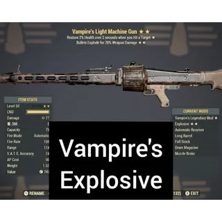 VAMPIRE EXPLOSIVE LIGHT MACHINE GUN