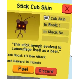 Stick cub skin