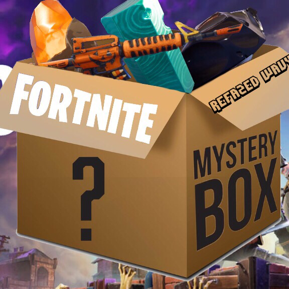 bundle fortnite mystery box - fortnite text box png