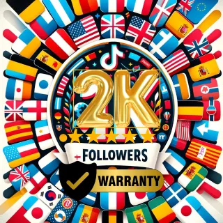 TikTok 2k followers warranty lifetime no drop✅