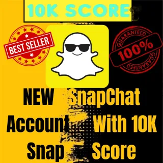 Snapchat account with score 10k warranty lifetime 