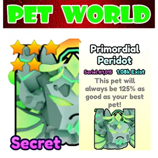 Pet World Primordial Peridot