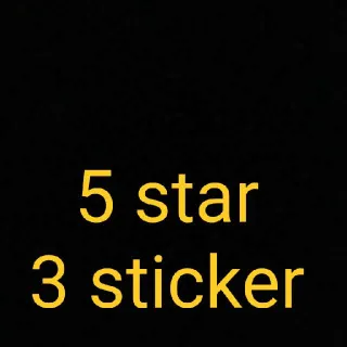 5 & 6  Star 3 Stickers
