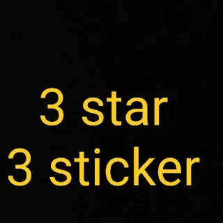 3 Start 3 Sticker