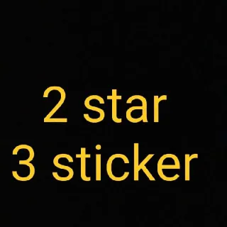 2 Star 3 Sticker