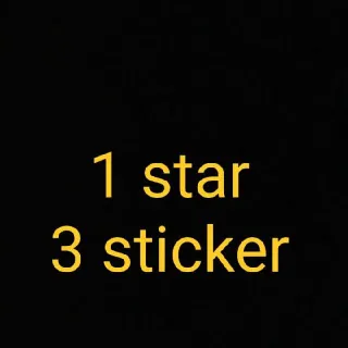1 Star 3 Sticker