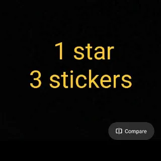 1 ⭐ . 3 Stickers