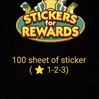 100 Stickers Rewards ⭐