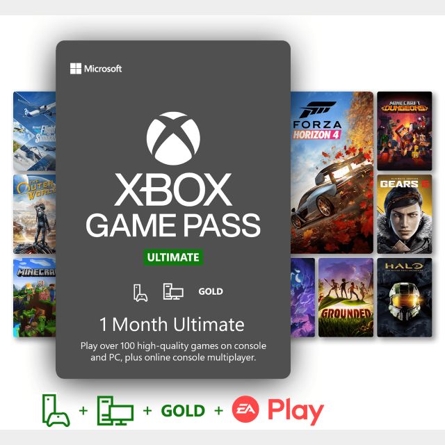 Xbox Ultimate 1 month code Xbox Live Gold Gift Cards