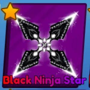 BLACK NINJA STAR SET