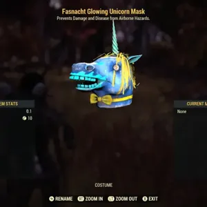 glowing unicorn mask