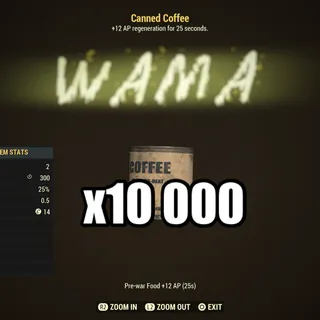 10 000 canned coffee
