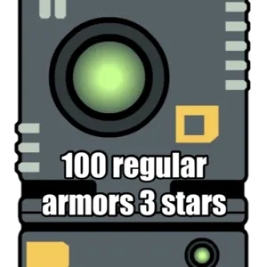 100 regular armors 3 ⭐️