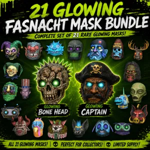 Fasnacht Glowing Masks